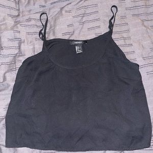 Black crop top